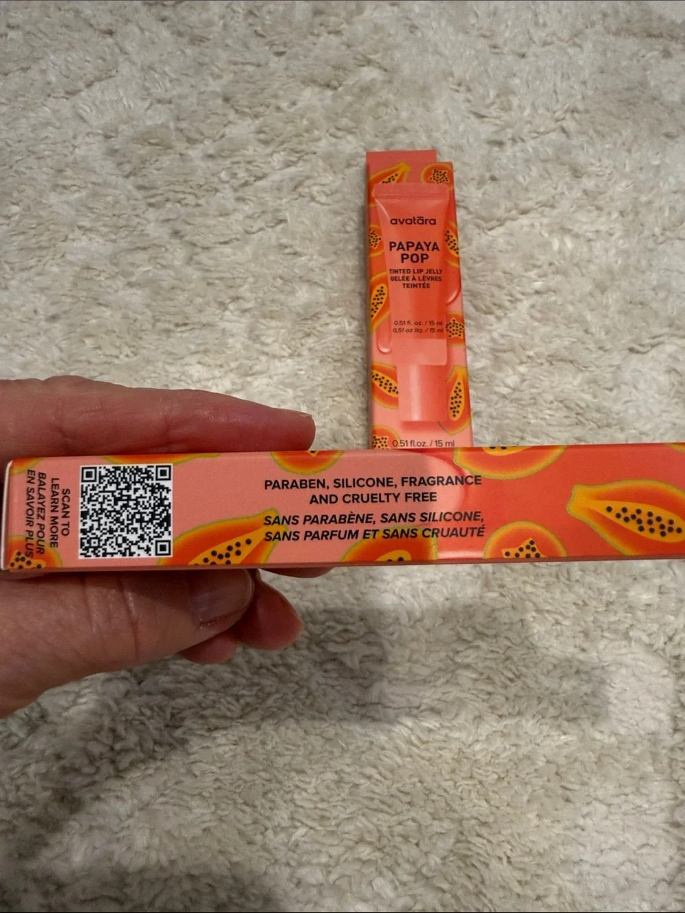 Papaya Pop Tinted Lip Jelly – Coral Orange